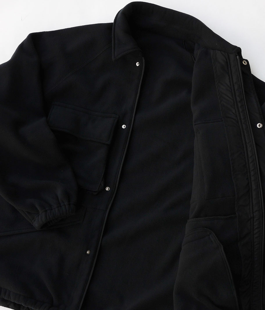 Fresh Service POLARTEC MICRO FLEECE TACTICAL SMOCK [BLACK] - Fresh