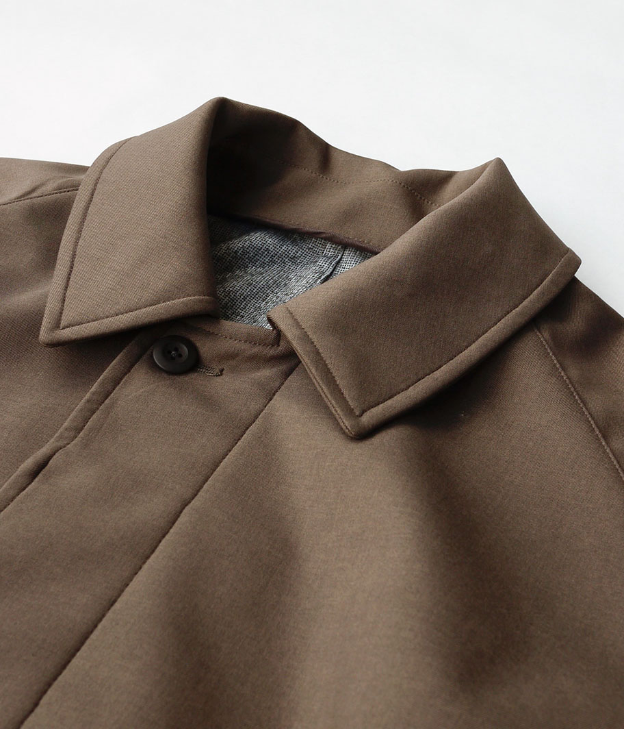 Fresh Service DOWN FABRIC BAL COLLAR COAT [BROWN] - Fresh Service