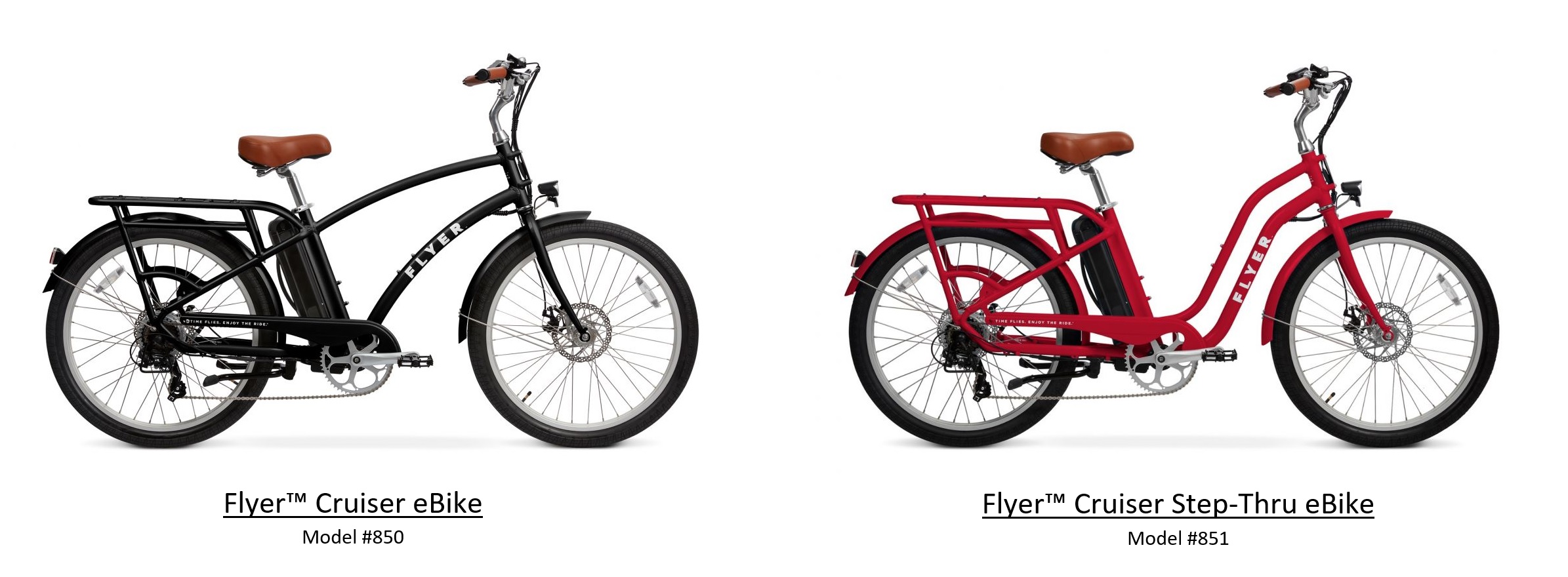 850 and #851 Flyer™ Cruiser eBike and Flyer™ Cruiser Step-Thru
