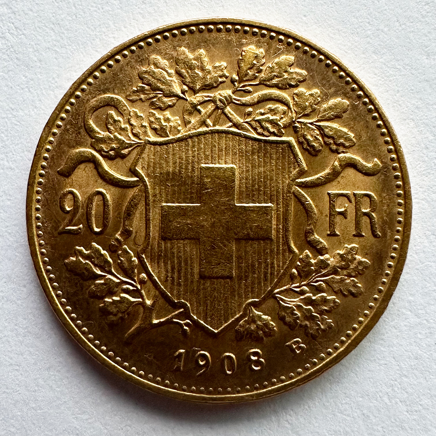 アルプスの少女 ブレネリ 20フラン金貨 1908年 BKM35.1 | アンティーク