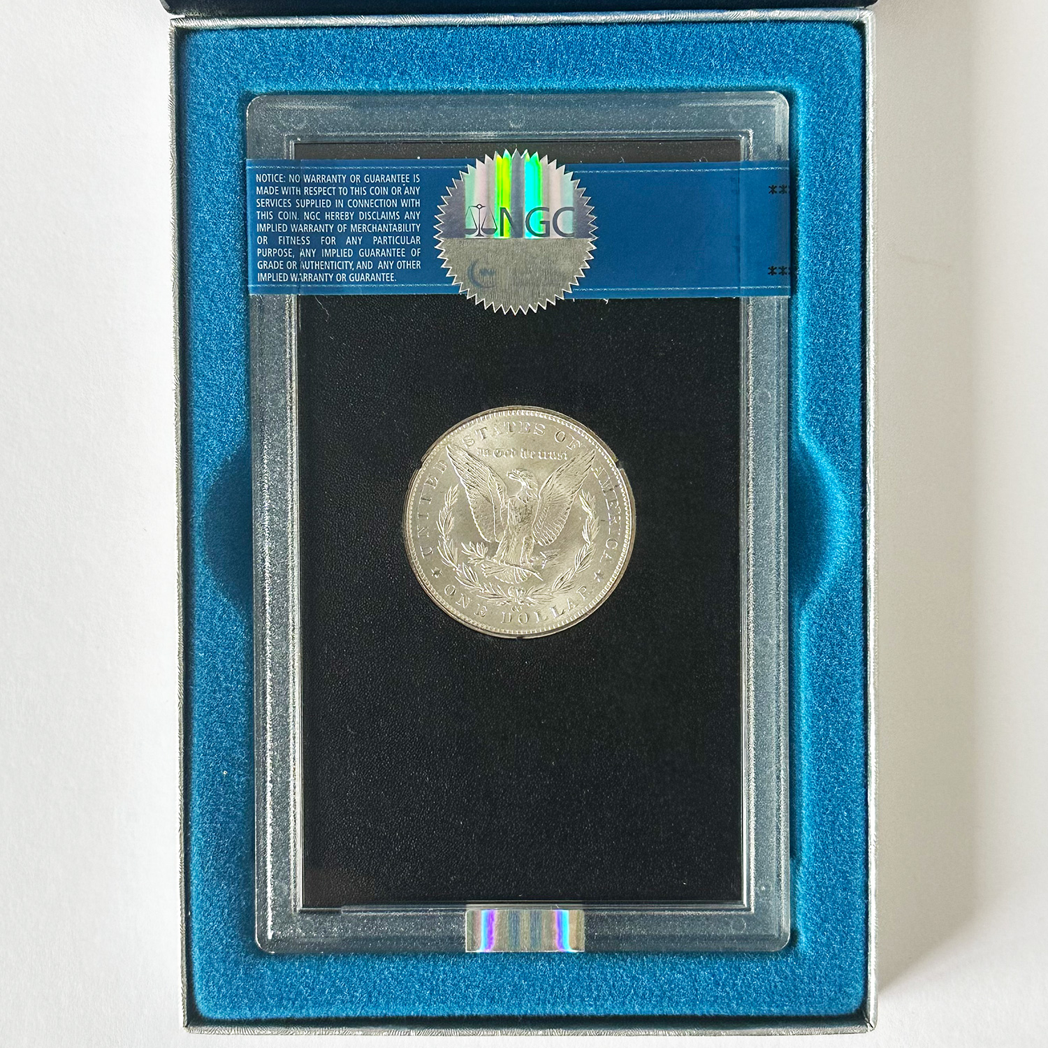 モルガンダラー1ドル銀貨 MS64 CC(カーソンシティー) GSAスラブケース