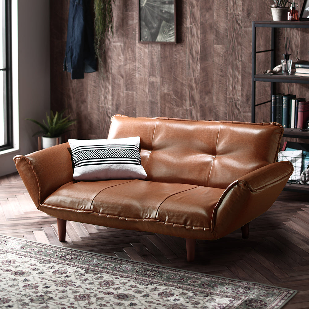 日本製 リクライニングソファ ヴィンテージシリーズ 2人掛け単品/国産