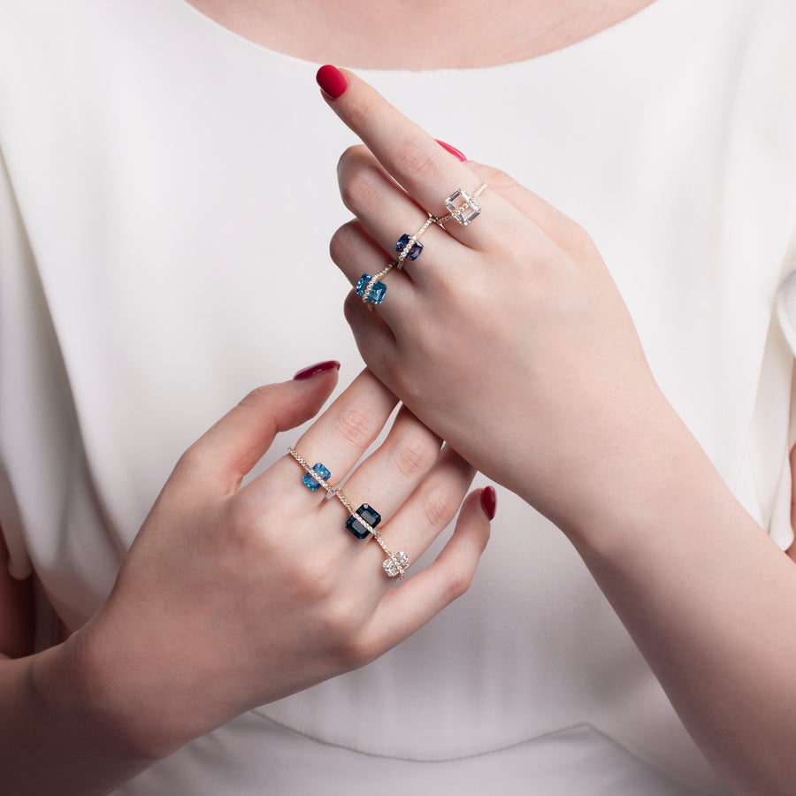 Ravicharme | 【数量限定】Nude 天然石リング ブルートパーズ – RAVICHARME