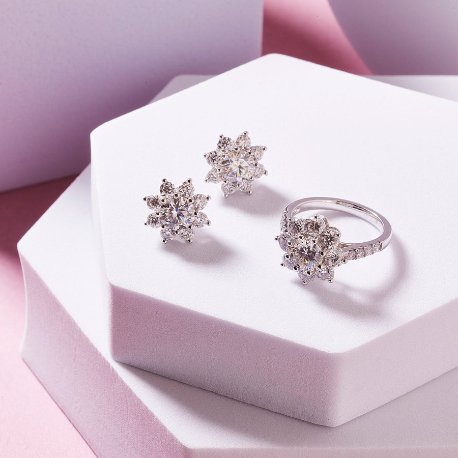 Ravicharme | フルールコレクション サンフラワー モアサナイトリング