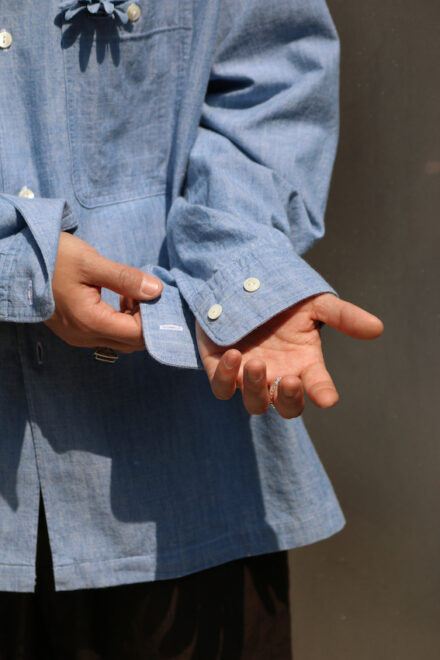 Unlikely OPEN COLLAR WORK CHAMBRAY WITH FLOWER - Blog