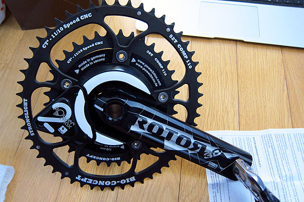 楕円チェーンリング比較 ROTOR Q-RING vs STRONGLIGHT BIO CONCEPT