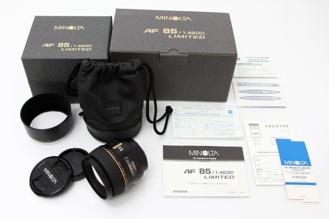 AF 85mm F1.4 G(D) Limited フード・元箱付 K2993-2B3 | ミノルタ