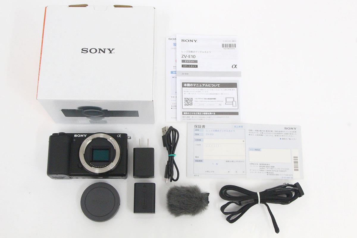 VLOGCAM ZV-E10 ボディ ブラック シャッター回数 約350回以下 γA4849
