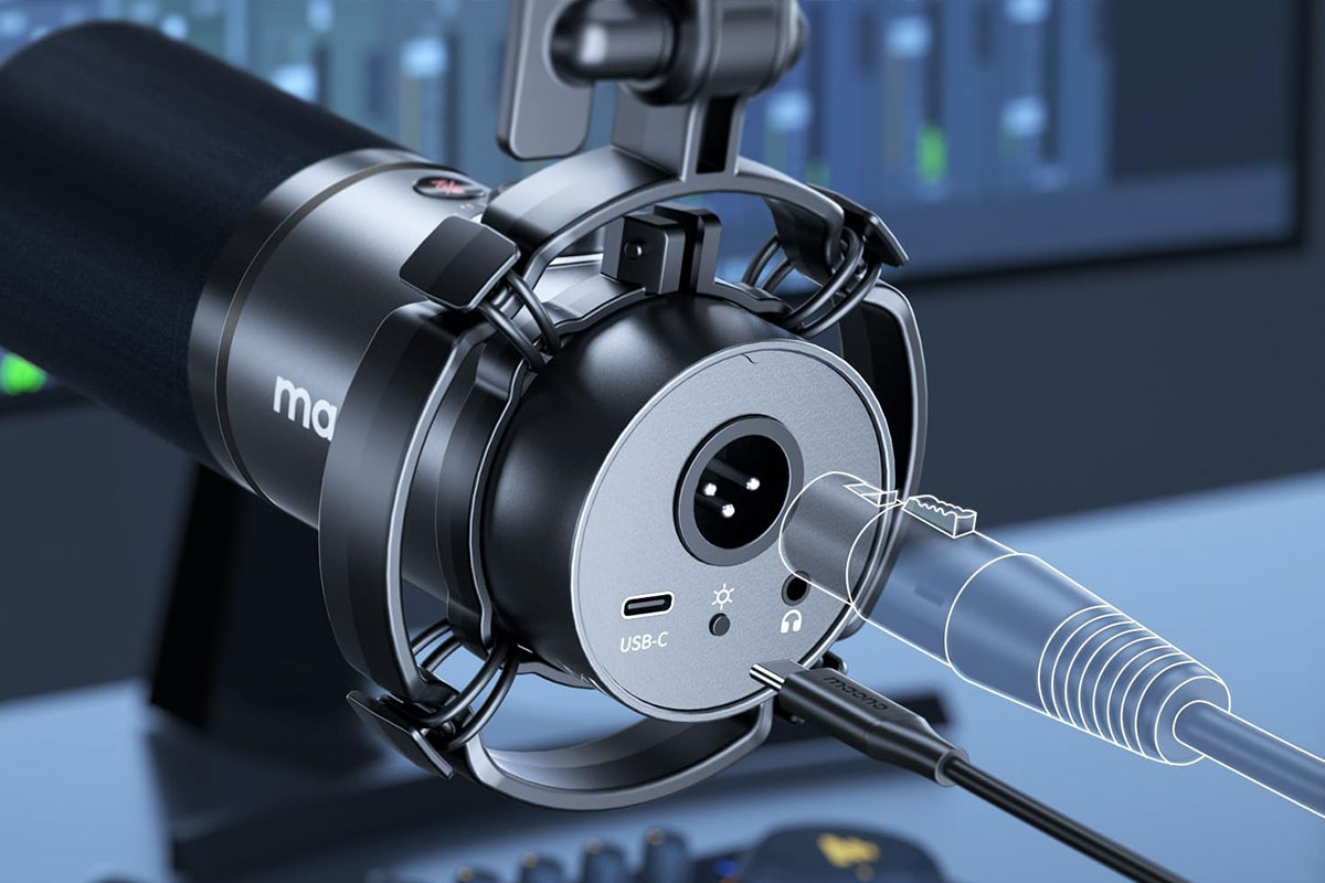 Maono PD200XS レビュー｜USB/XLR接続可能で、RGBライトが光る高音質