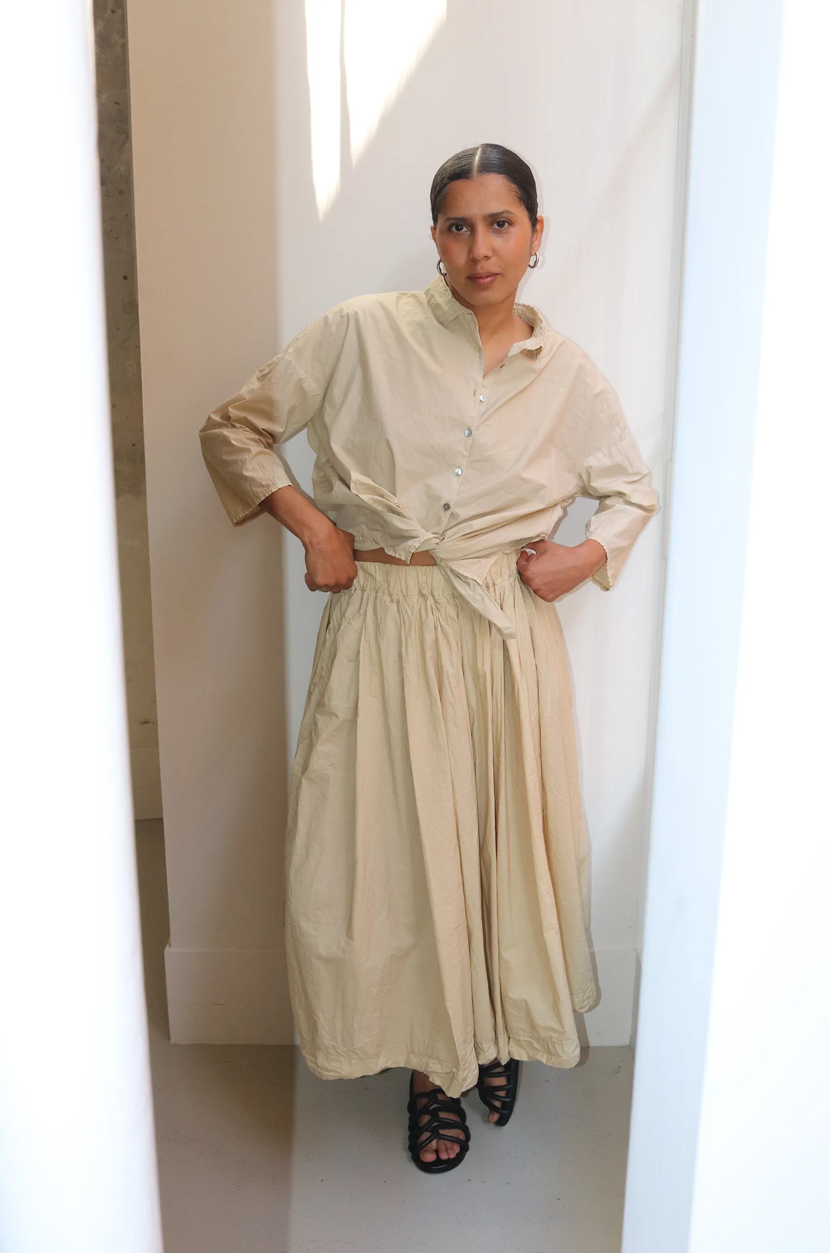 Album Di Famiglia - Short Collar Shirt TC Cream - Rendez-vous Store