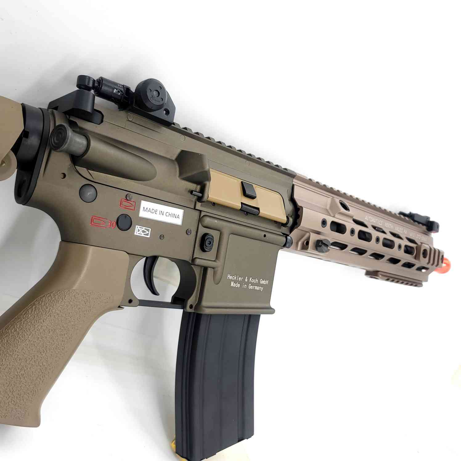 DOUBLE BELL HK416D Metal Gel Blaster (Tan) - Renegade Blasters