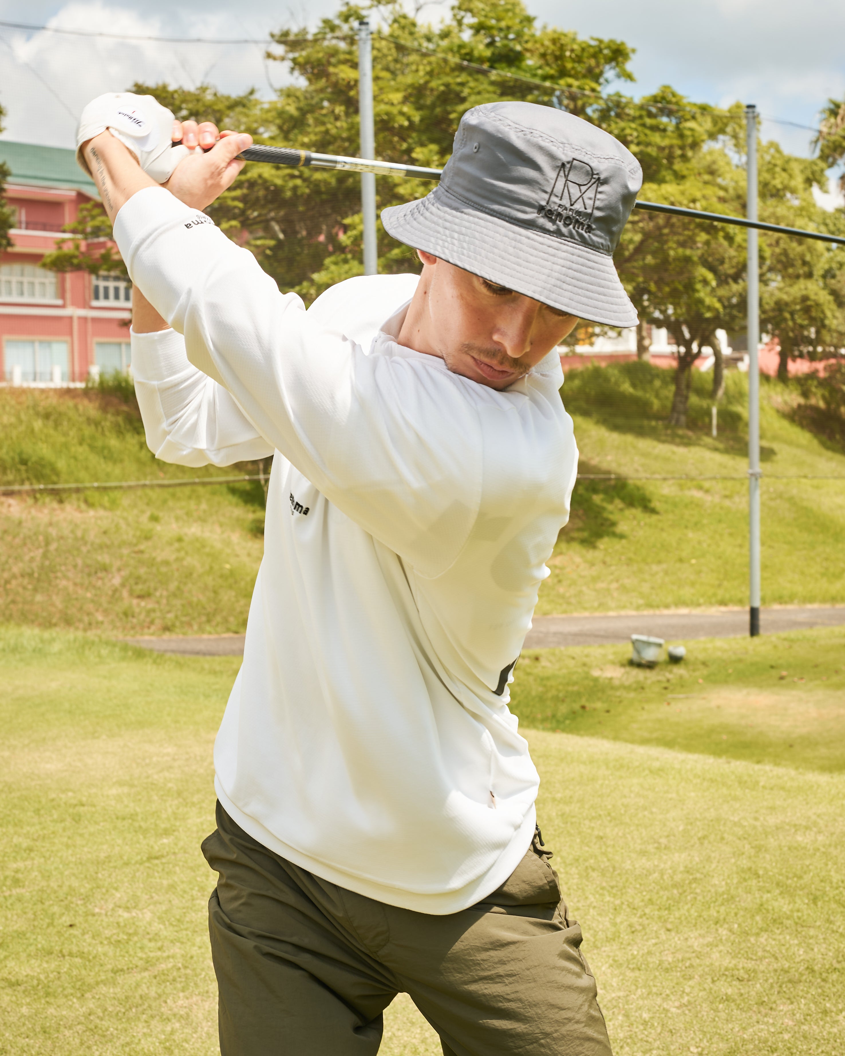 REFLECTOR PRINT HALFZIP MOCK NECK L/S – renoma golf