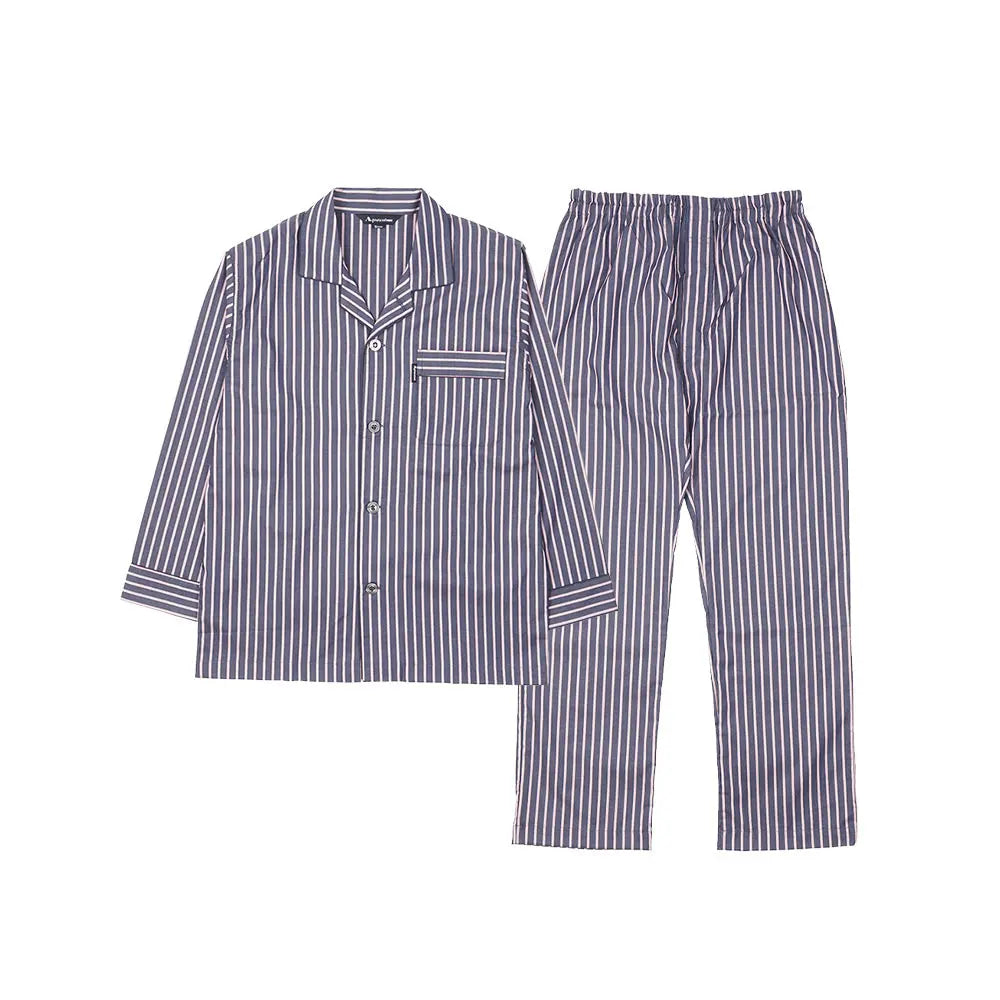 Aquascutum アクアスキュータム パジャマ サテンストライプ