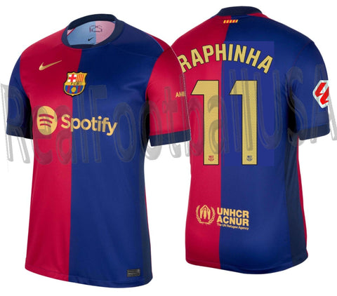 NIKE RAPHINHA FC BARCELONA HOME JERSEY 2023/24 – REALFOOTBALLUSA.NET