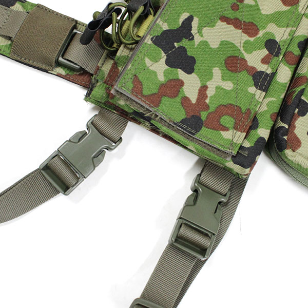 TAYLOR&STONER TS19 Chest Rig- Six AR Mag w/Front Pack- JSDF Camo