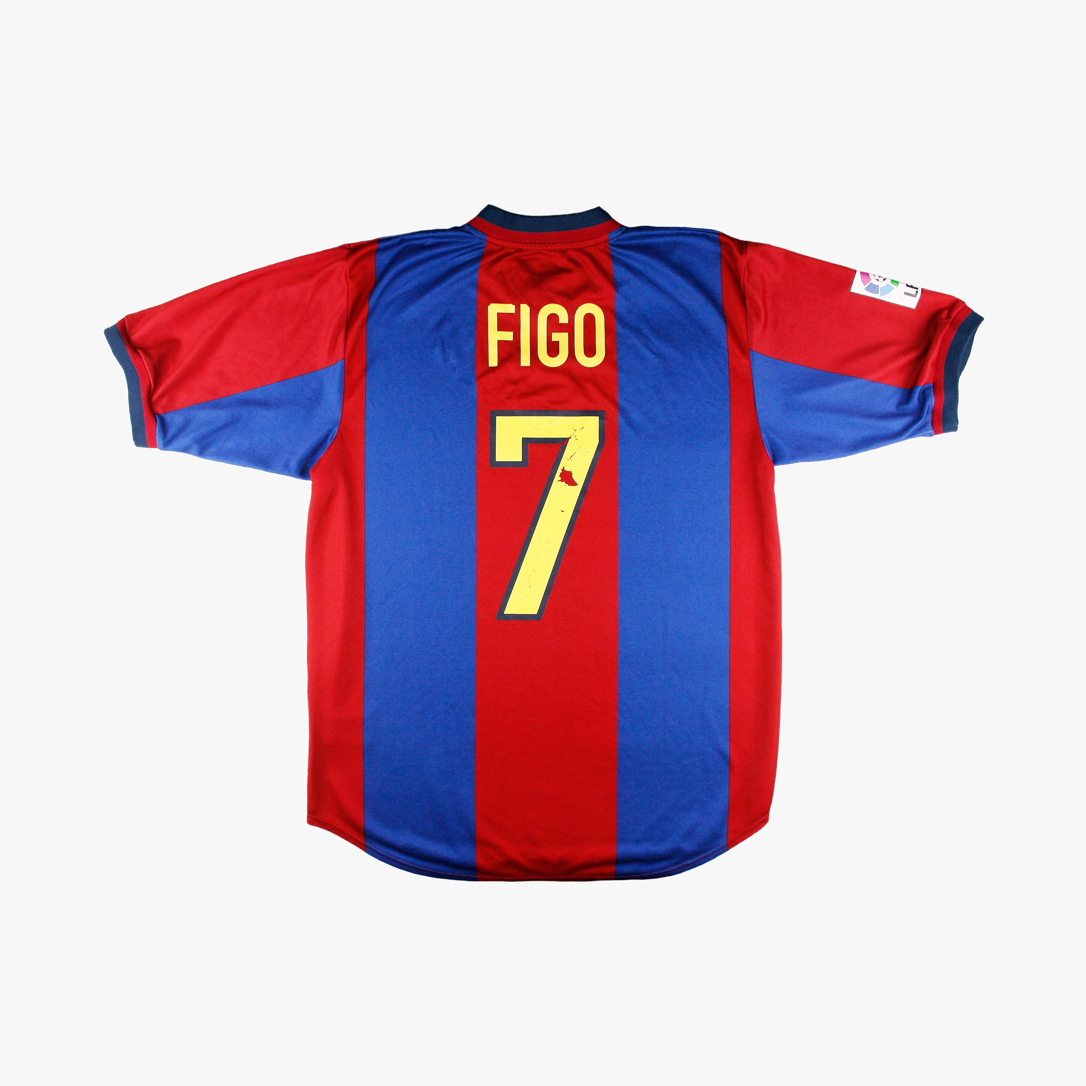 Barcelona 98/99 • *Player Issue* Home Shirt • L • Figo #7 – Real