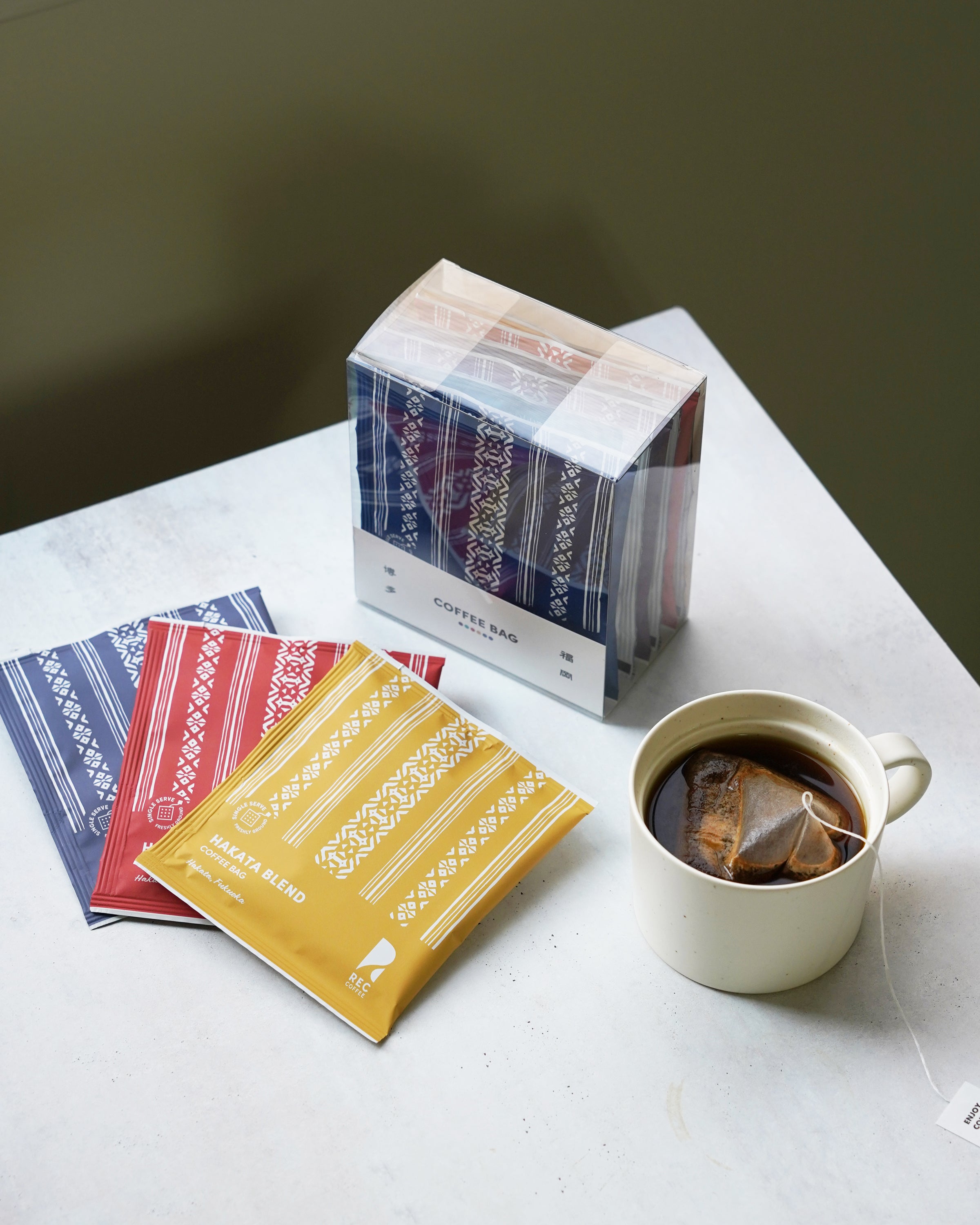 コーヒーバッグセット 博多織柄(6個入り) – REC COFFEE