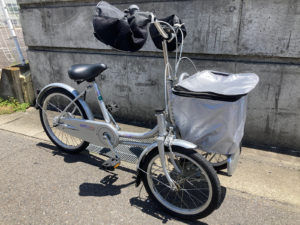 良品 大人用 三輪車 BRIDGESTONE minna ブリヂストンミンナ 前二輪倒れ