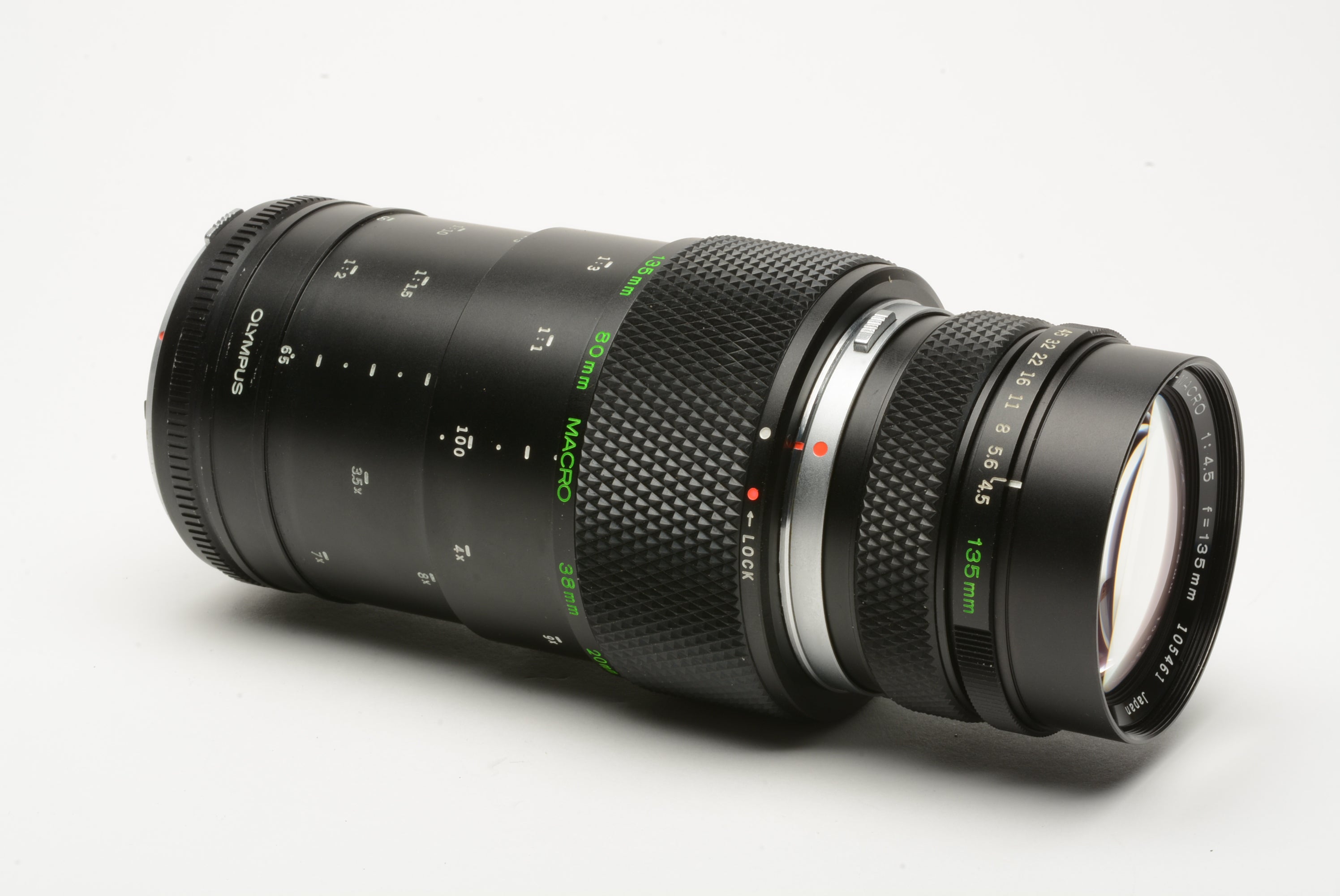 Olympus OM-System Zuiko Auto-Macro 135mm f4.5 w/65-116 Extension