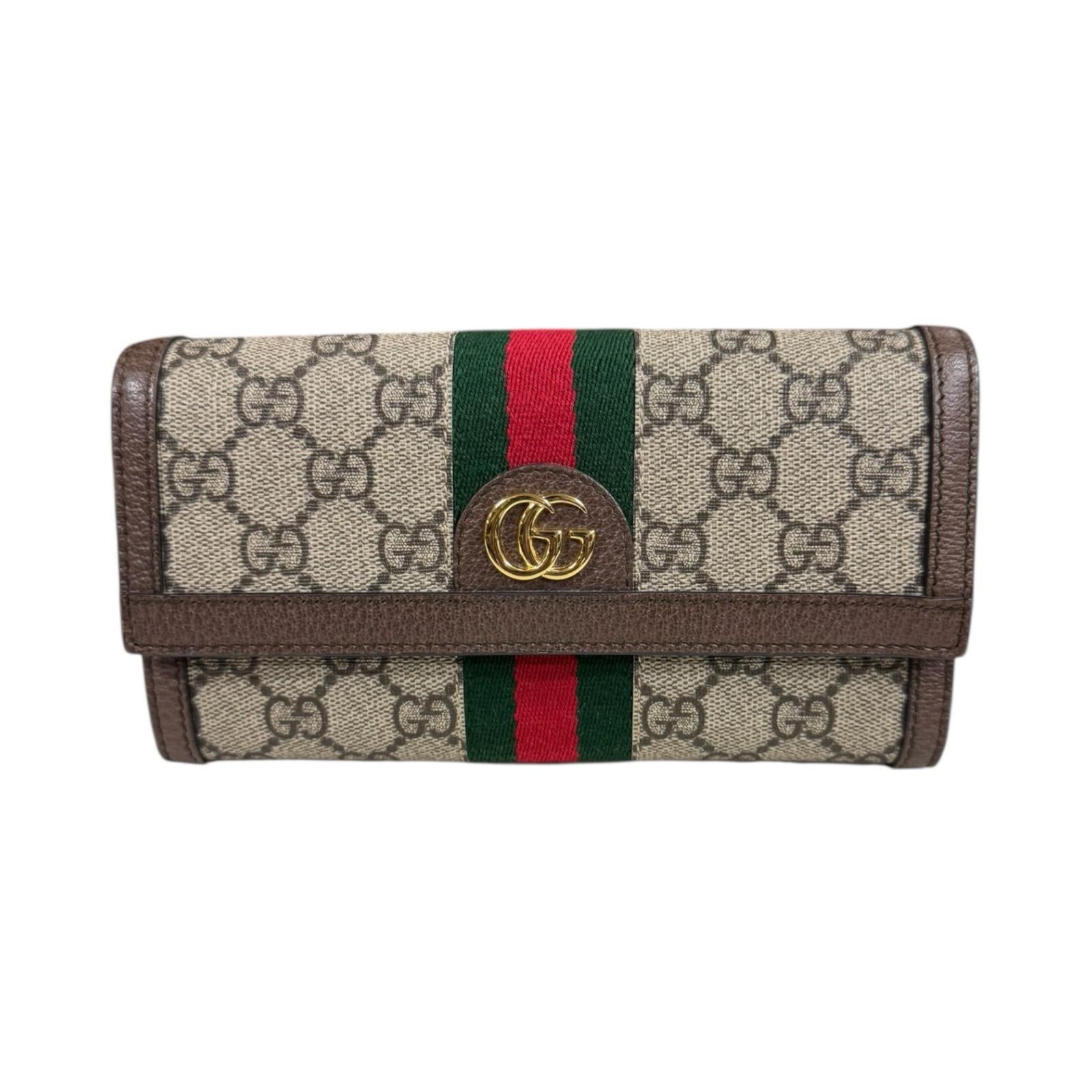 GUCCI グッチ GG コンチネンタルウォレット オフィディア 長財布 GG