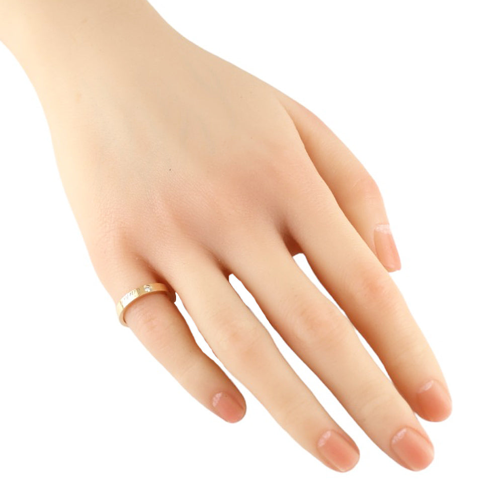 CARTIER カルティエ エングレーブド ダイヤモンド リング 指輪 7号 18