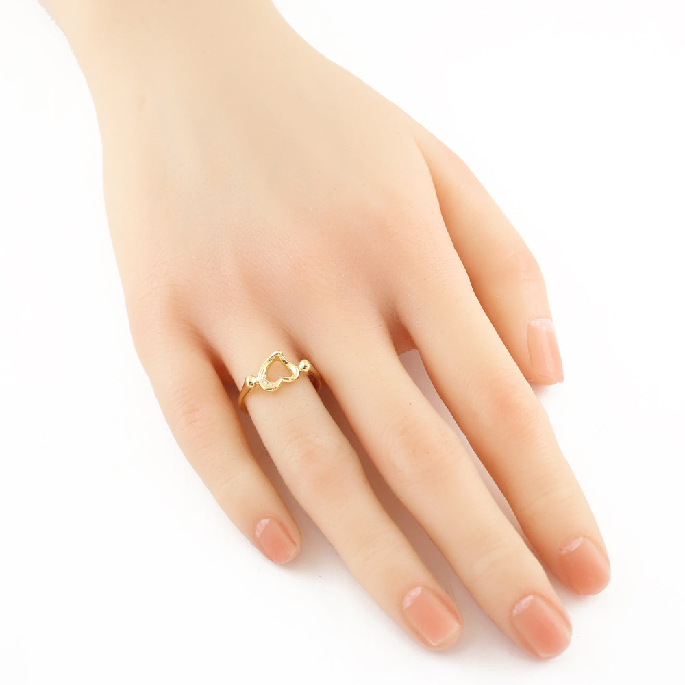 ティファニー オープンハート リング 指輪 ティファニー 10号 18金