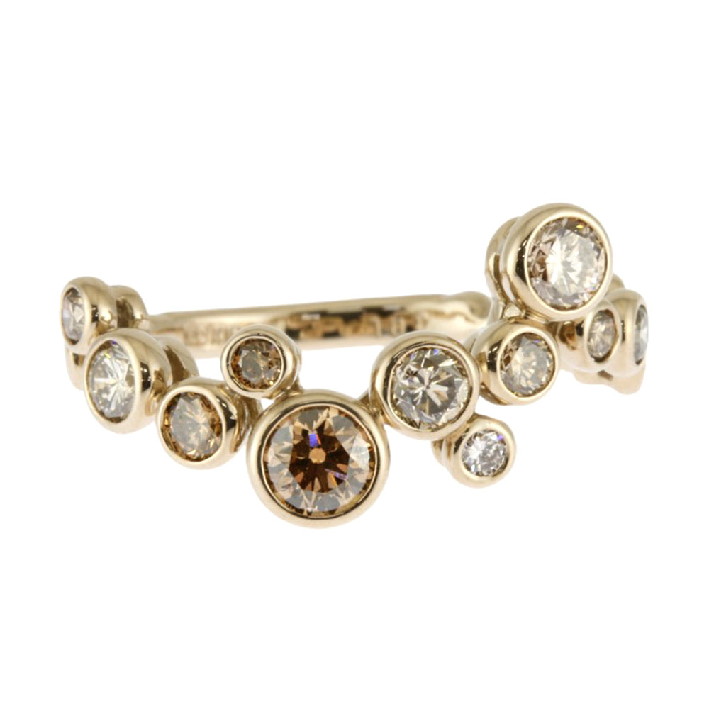 KASHIKEY カシケイ ベゼル リング 指輪 11号 18金 K18ゴールド