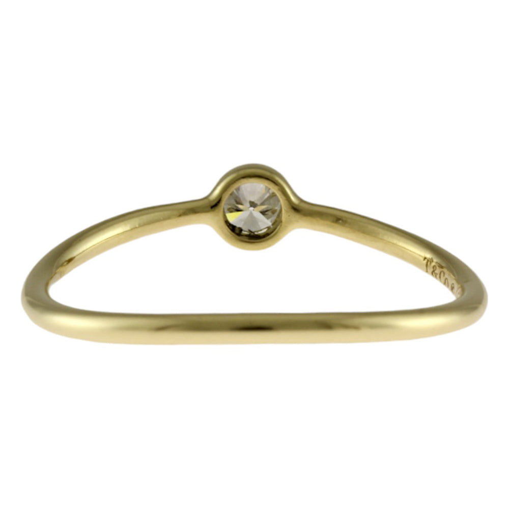 TIFFANY&Co. ティファニー ウェーブ シングルロウ ダイヤモンド リング