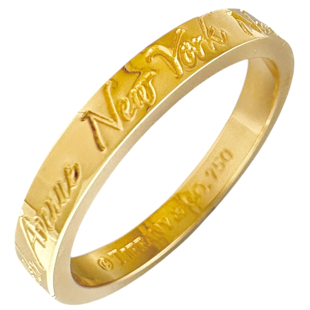 TIFFANY&Co. ティファニー ノーツナロー リング 指輪 11号 18金 K18