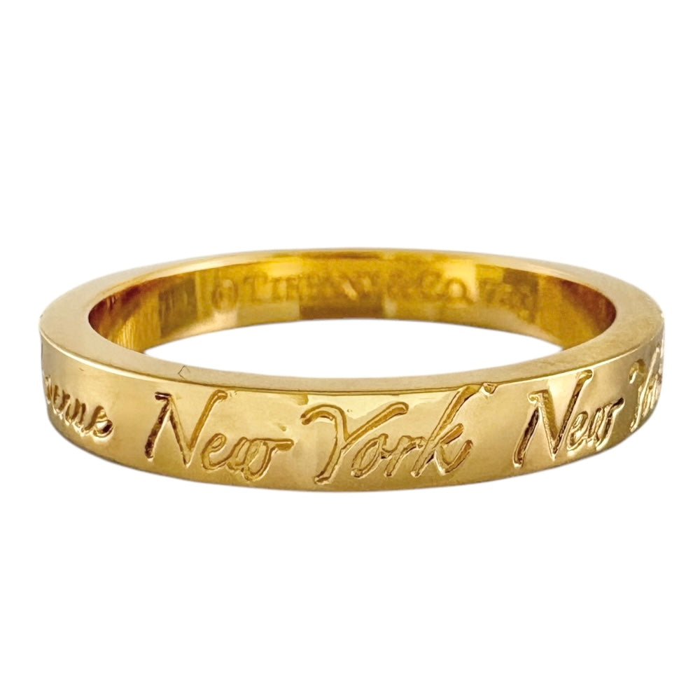 TIFFANY&Co. ティファニー ノーツナロー リング 指輪 11号 18金 K18