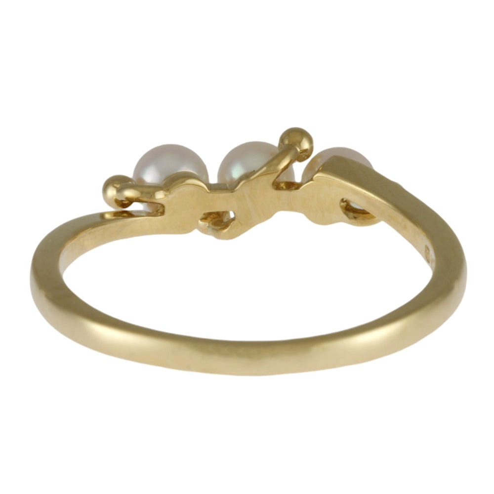 MIKIMOTO ミキモト リング 指輪 11号 18金 K18イエローゴールド パール