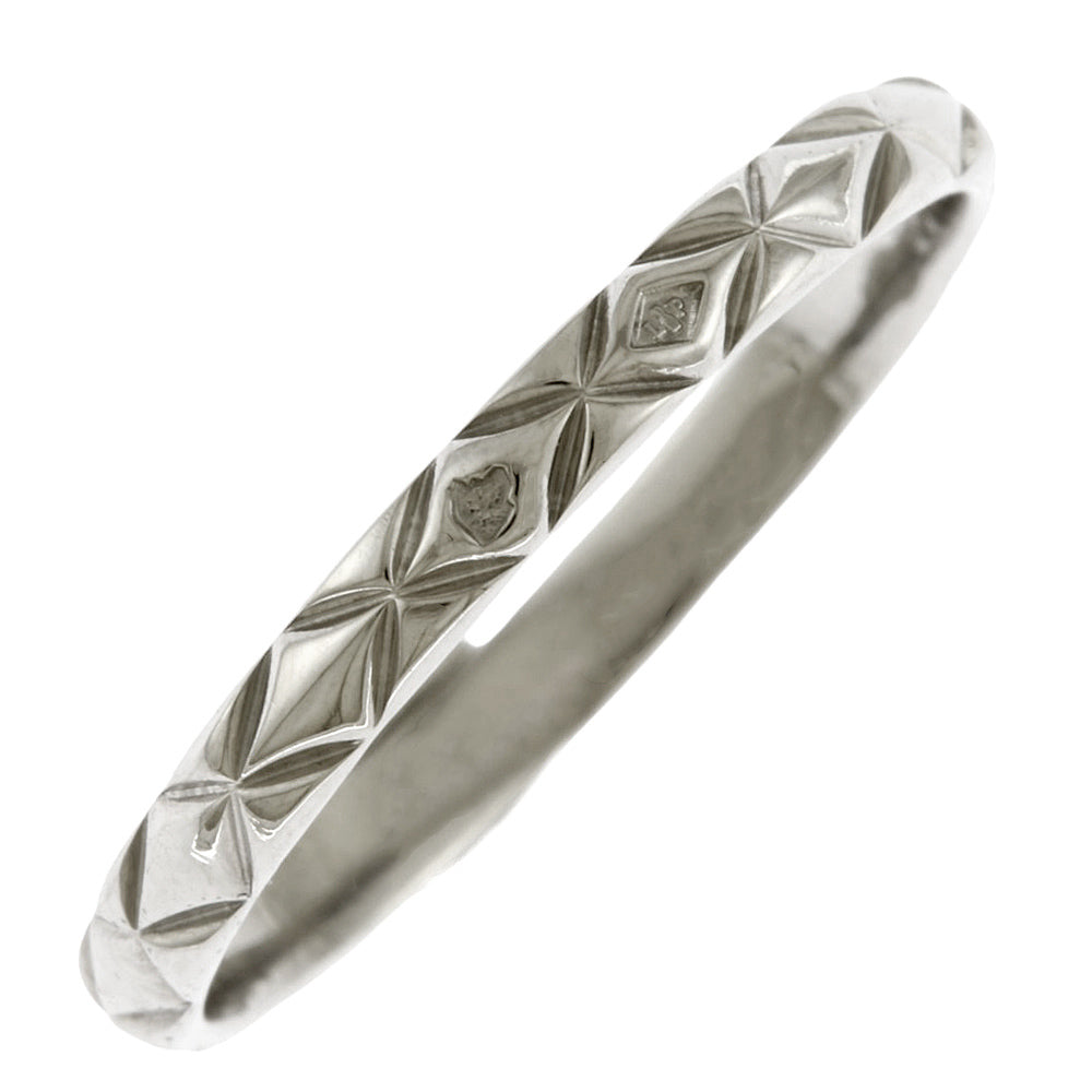 CHANEL シャネル マトラッセ リング 指輪 18号 Pt950プラチナ メンズ