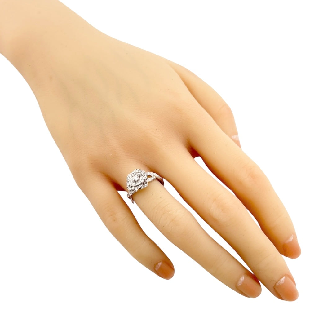 PIAGET ピアジェ ローズ リング 指輪 8号 18金 K18ホワイトゴールド