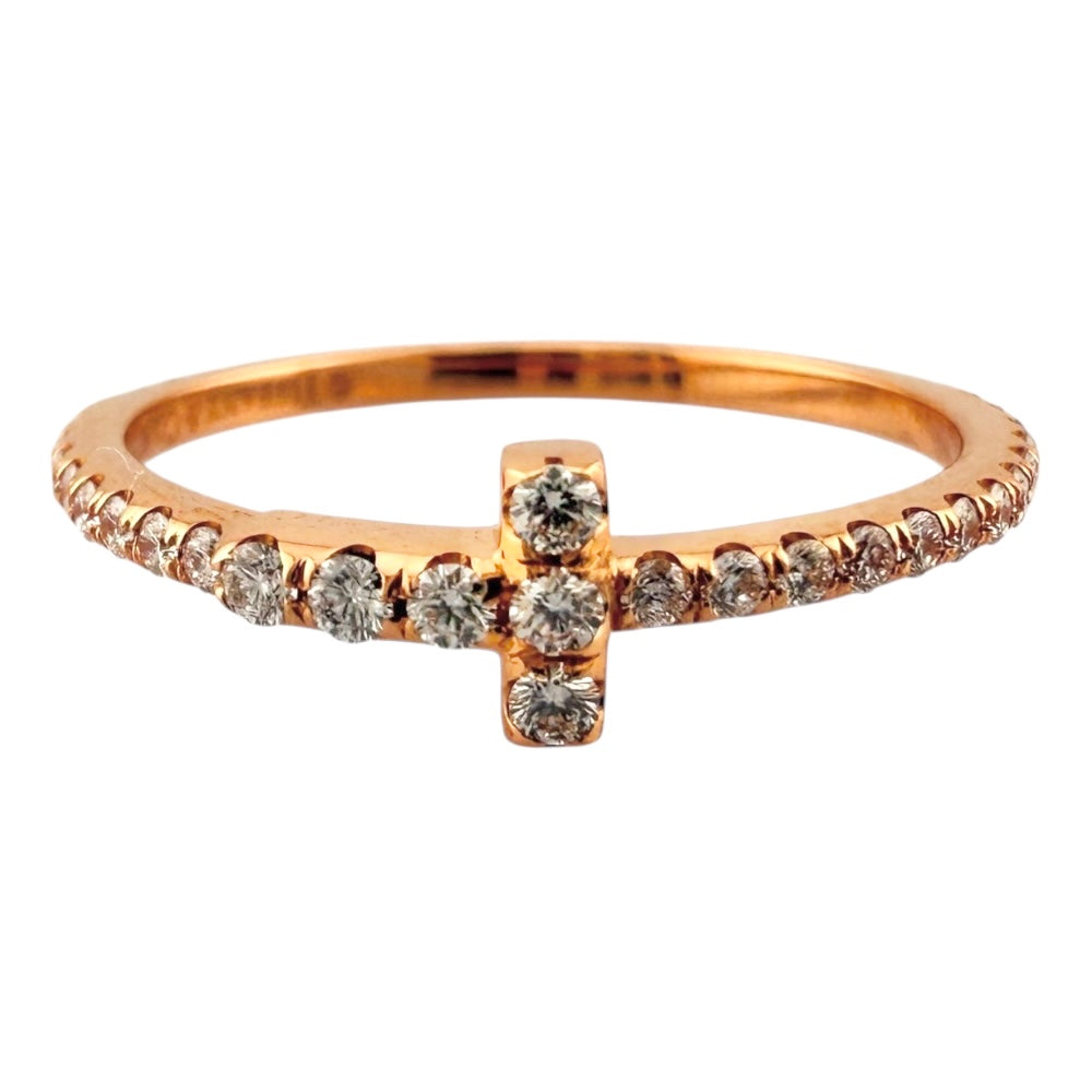 TIFFANY&Co. ティファニー Tワイヤー リング 指輪 9号 18金 K18ピンク