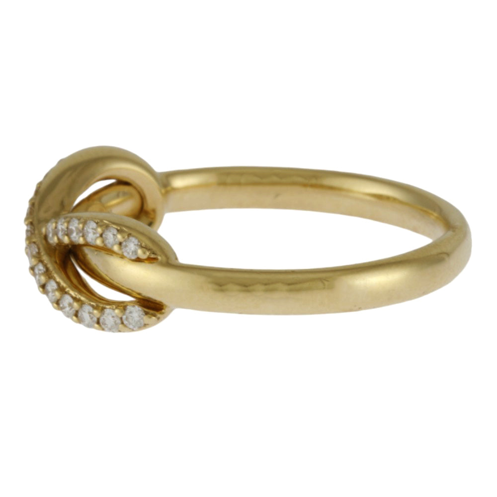 TIFFANY & CO. Tiffany Infinity Ring Ring 9 18 Gold K18 Yellow Gold