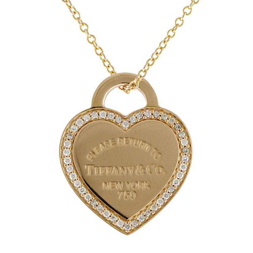 ティファニー リターントゥハートタグ ダイヤモンド ネックレス