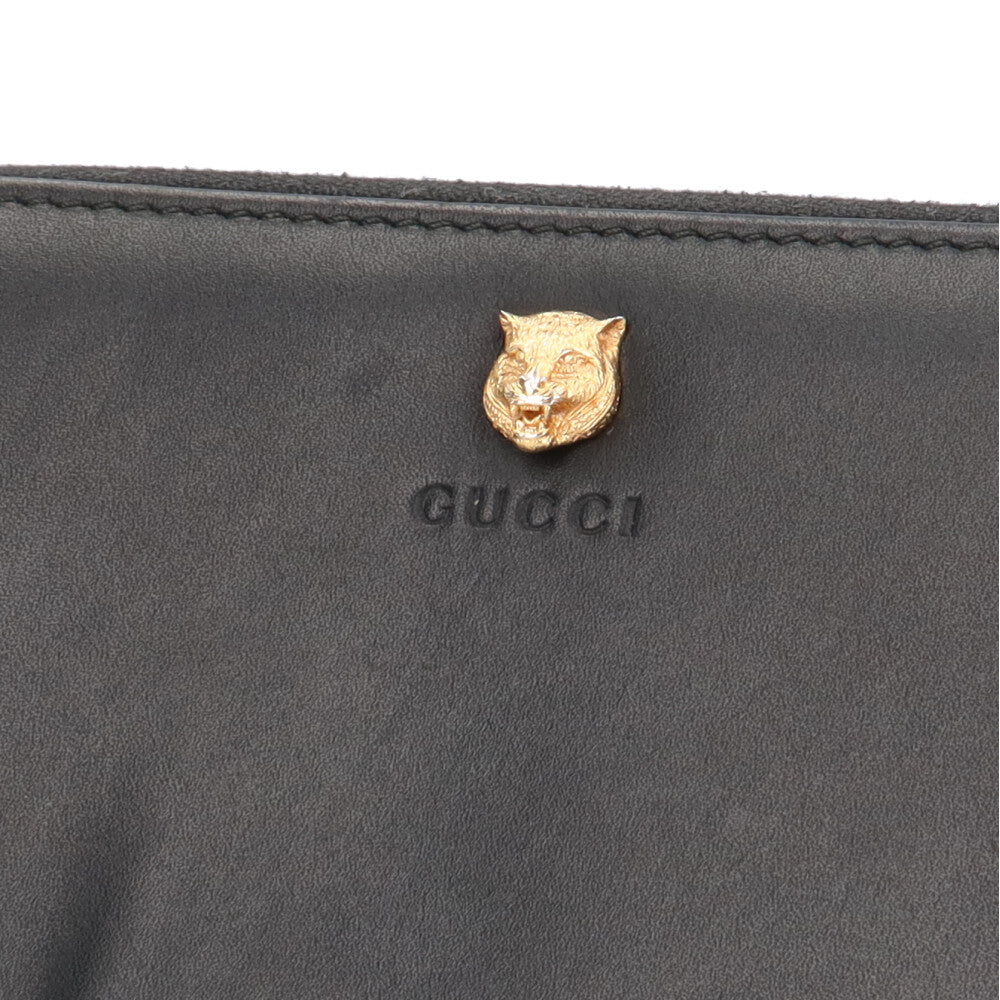 GUCCI グッチ アニマリエ タイガー 長財布 レザー メンズ 中古