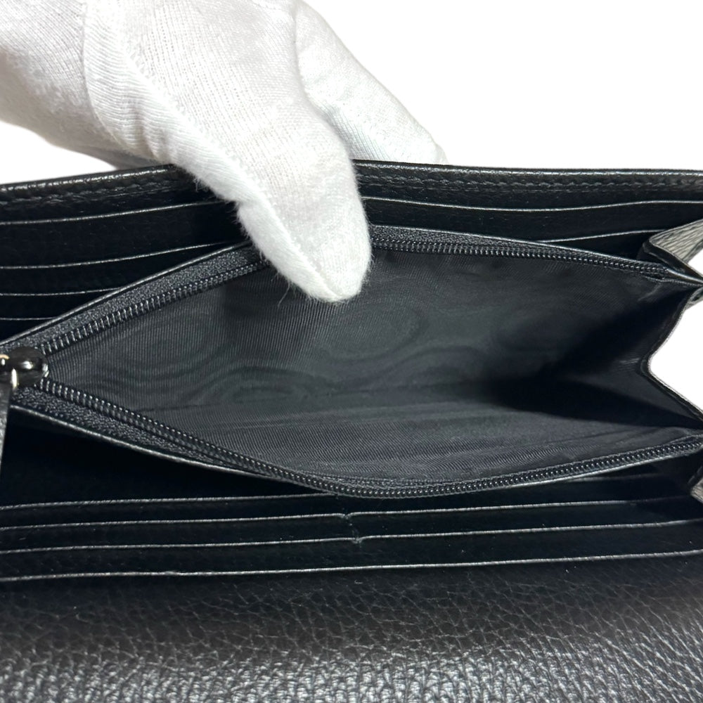 GUCCI グッチ インターロッキングG 長財布 レザー メンズ 中古