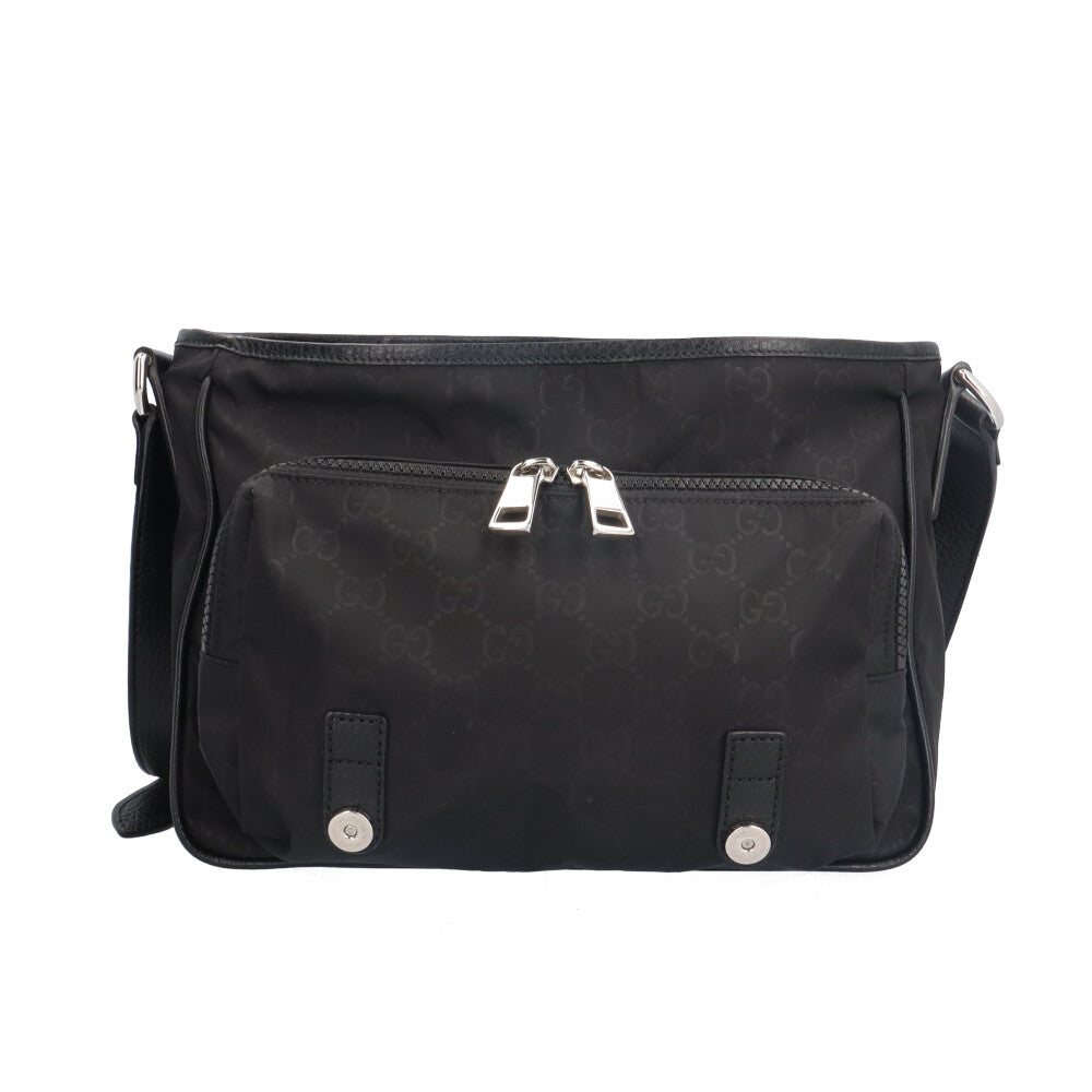 GUCCI グッチ GG柄メッセンジャーバッグ ショルダーバッグ ナイロン