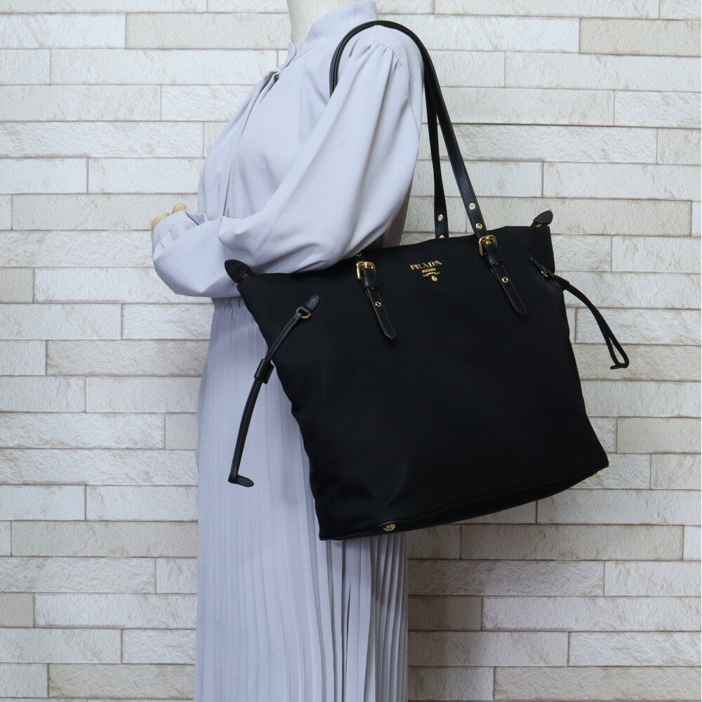プラダ PRADA テスートサフィアーノ トートバッグ ナイロン ブラック