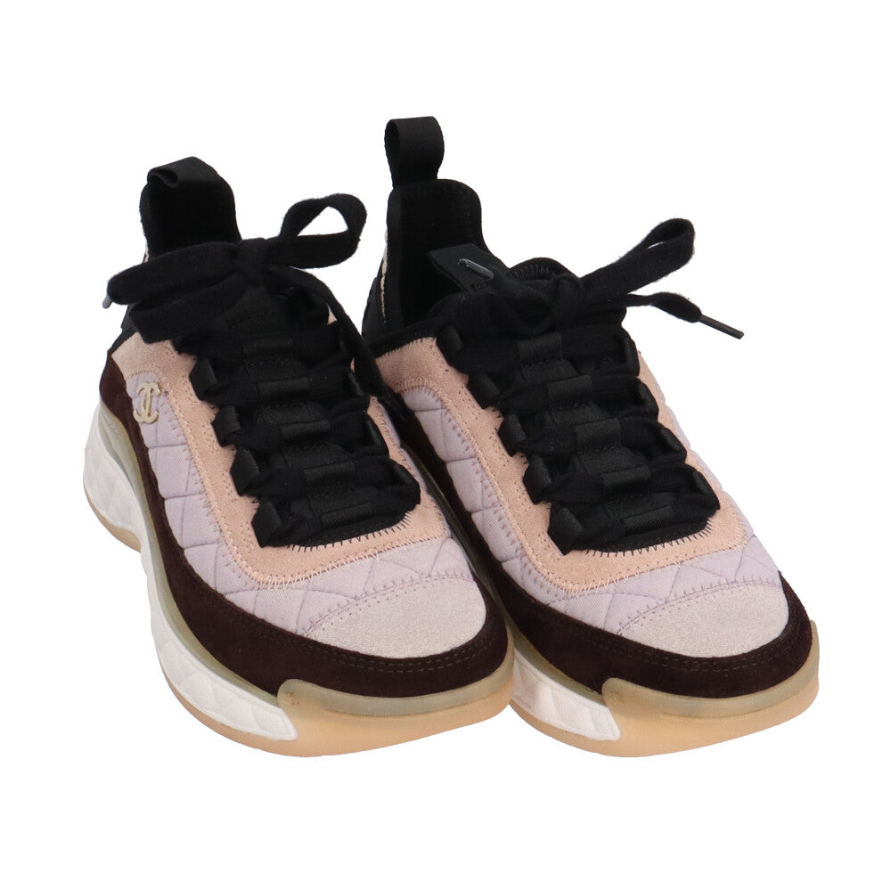 CHANEL シャネル マトラッセ スニーカー スウェード レディース 中古