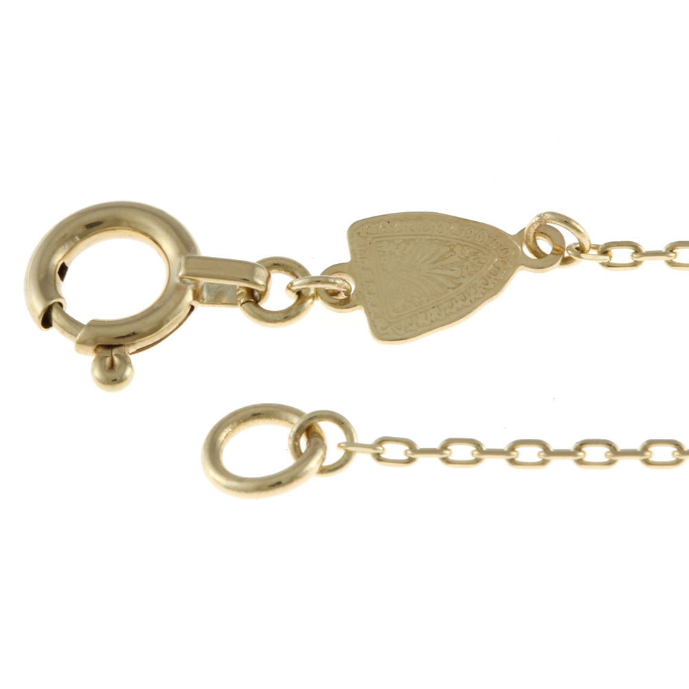 中古】 アガット agete K10 ブレスレット ホワイトトパーズ 10金 K10