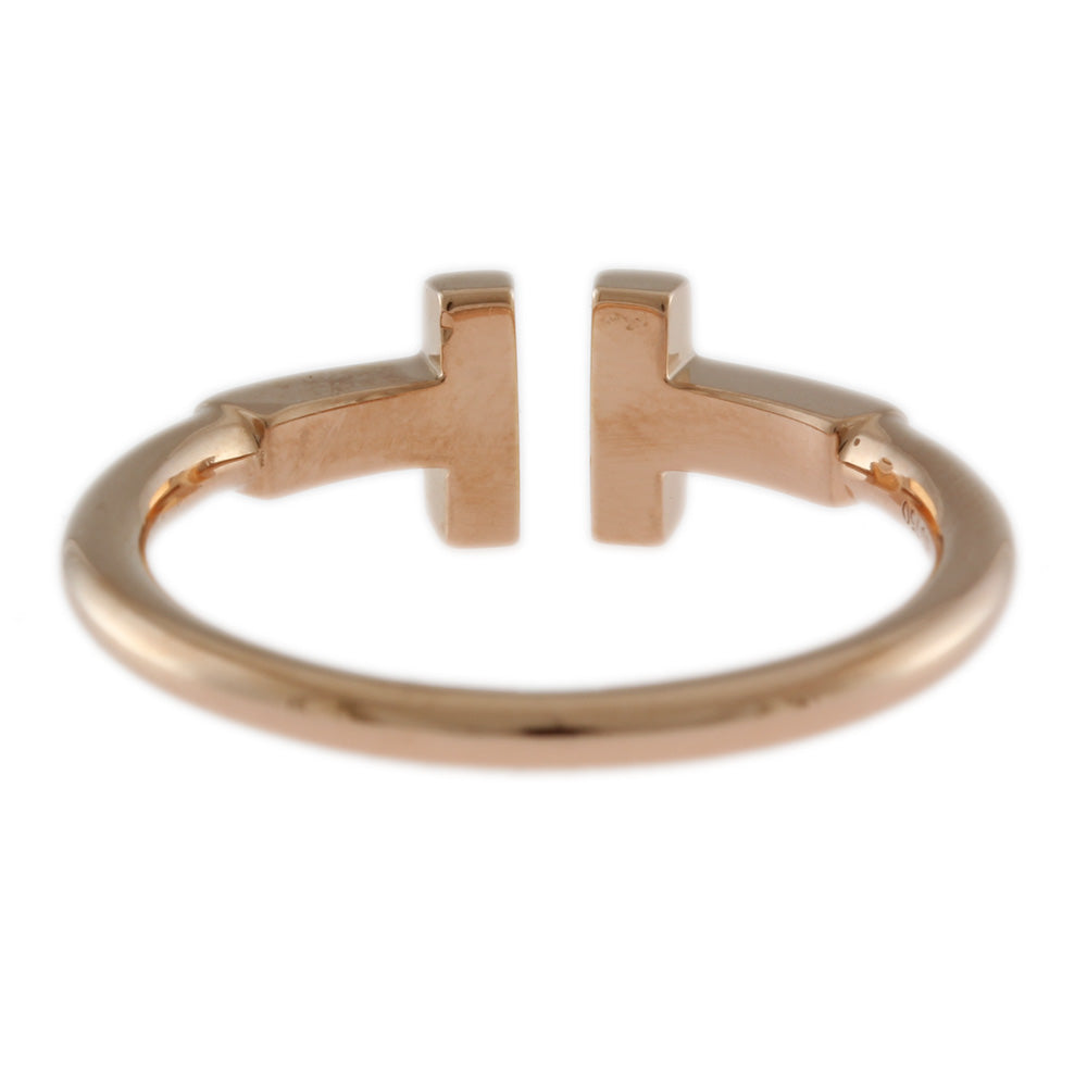 Tiffany T-wire ring, size 10, 18k, 18K pink gold, women's