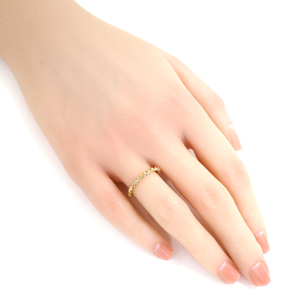 TIFFANY&Co. Tiffany Narrow Twist Ring, size 10, 18K yellow