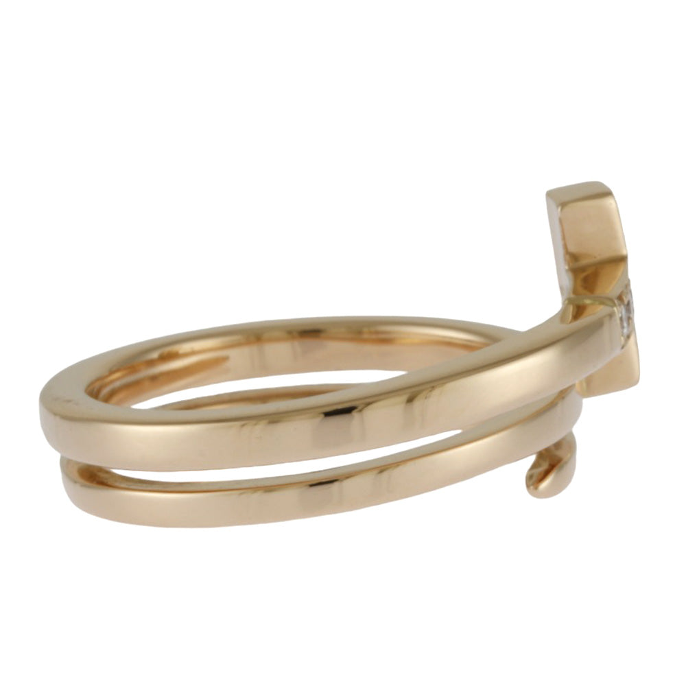 TIFFANY&Co. ティファニー Tスクエアラップ リング 指輪 12.5号 18金