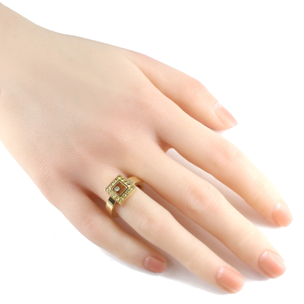 Chopard ショパール ハッピーダイヤモンド リング 指輪 13号 18金 K18