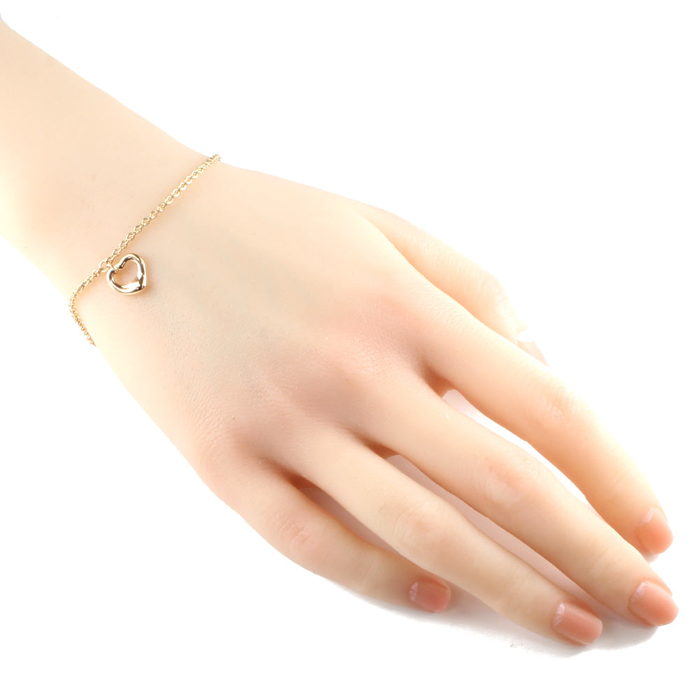 Tiffany & Co. Tiffany Open Heart Bracelet 18 Gold K18 Pink Gold