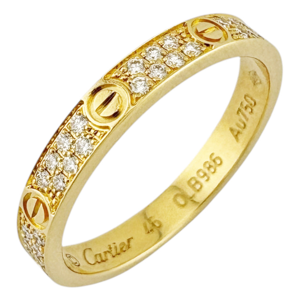 CARTIER カルティエ ミニラブ リング 指輪 6号 18金 K18イエロー