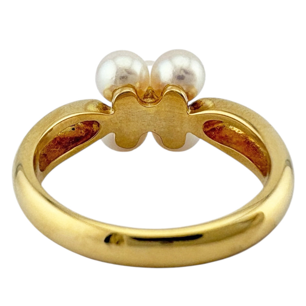 MIKIMOTO ミキモト リング 指輪 11号 18金 K18イエローゴールド パール