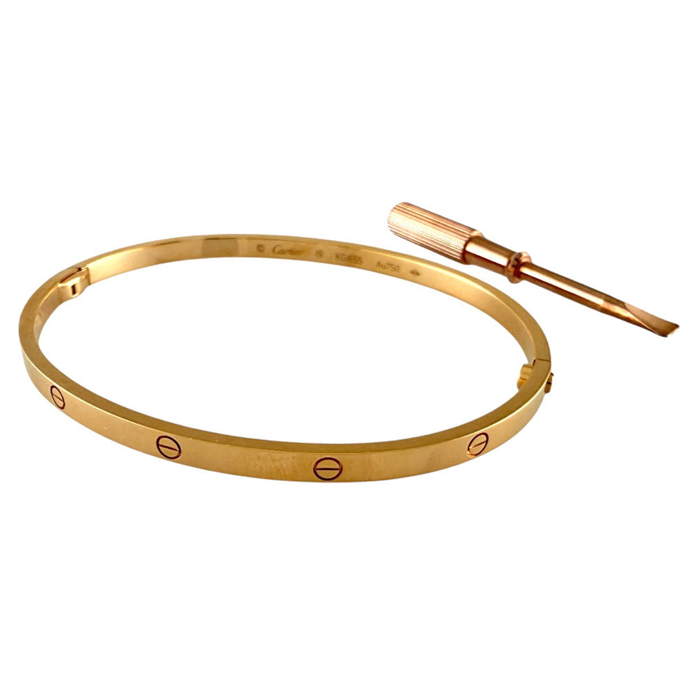 CARTIER カルティエ ラブブレス #19 ドライバー付き バングル 18金 K18